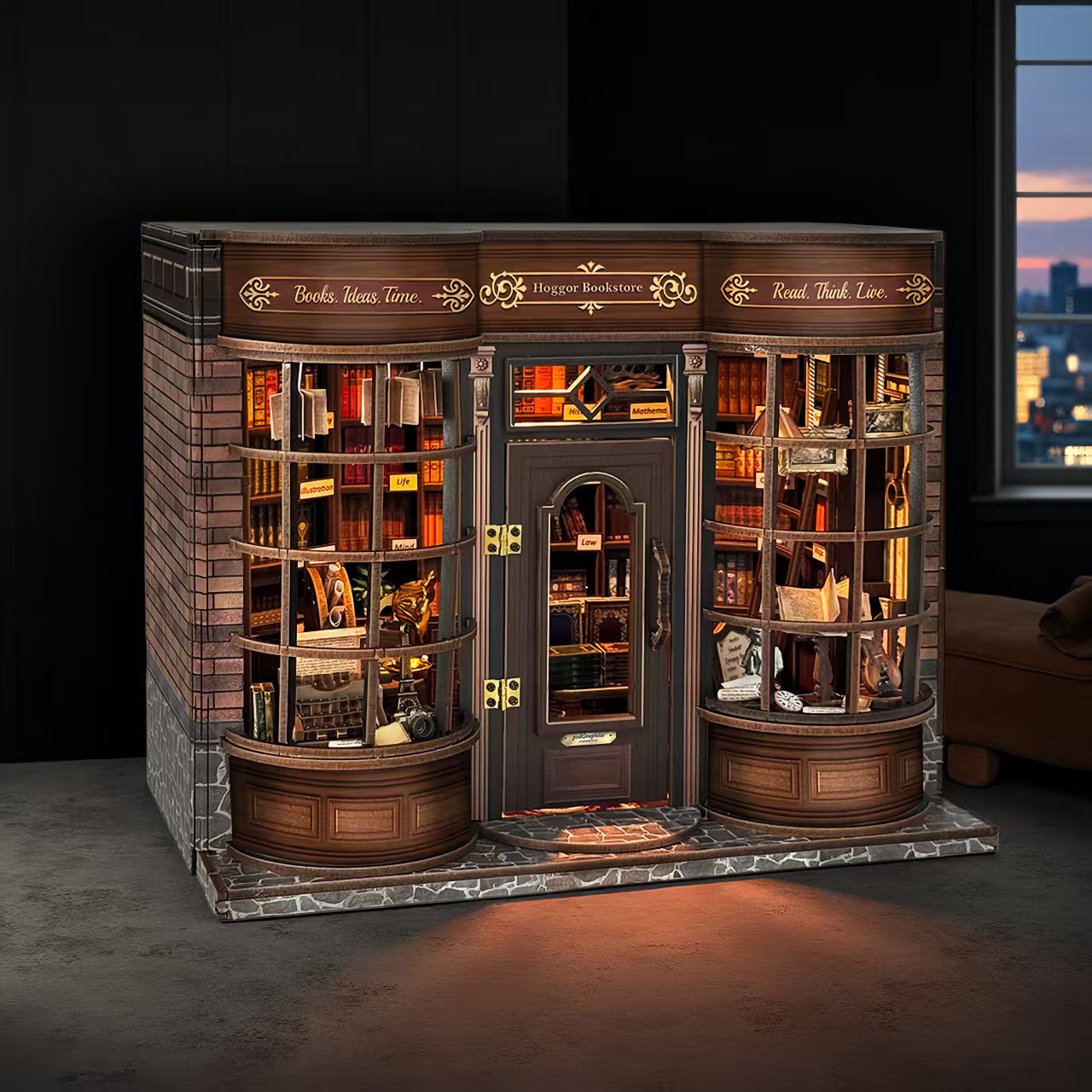 Hoggor Bookstore DIY Miniature Kit