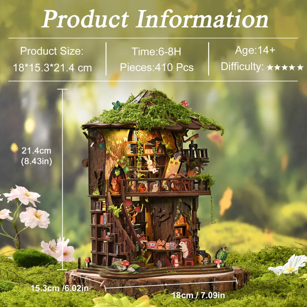 Forest Tea Book Club DIY Book Nook Kit