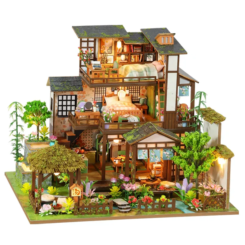 Bamboo Spring Courtyard DIY Mini House Kit l DIY Miniature Kit build details