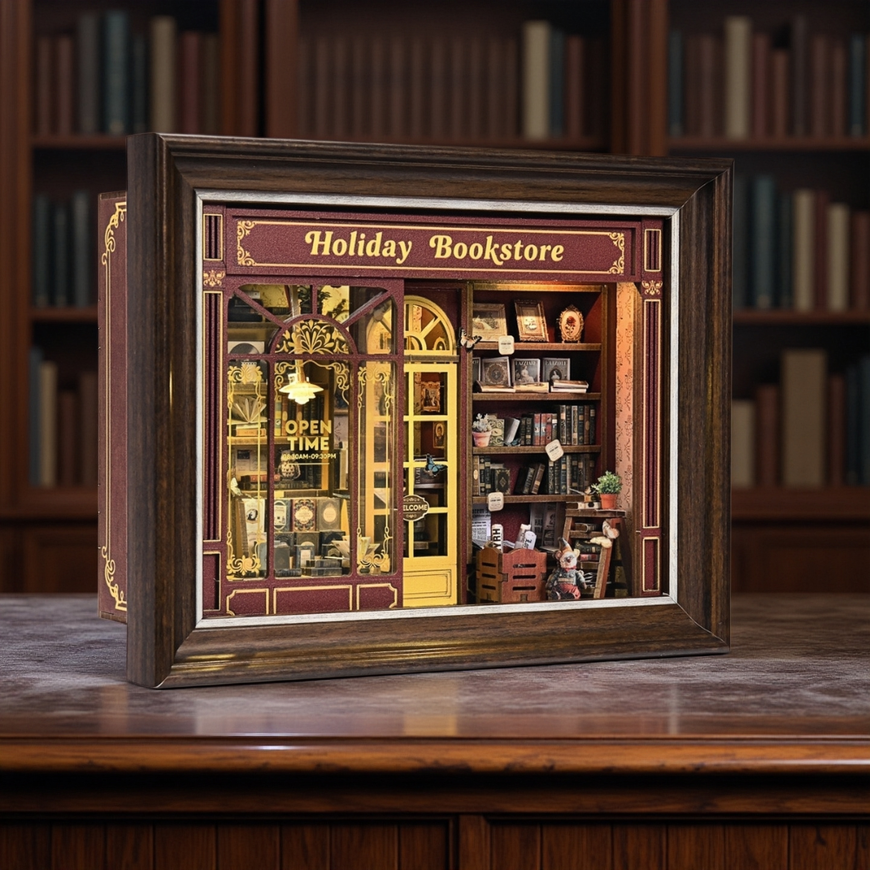 Holiday Bookstore DIY Book Nook Kit