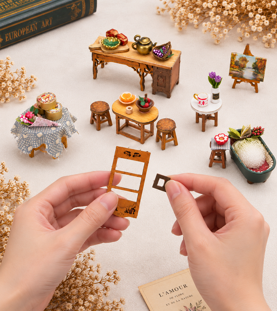 Fantasy Forest Cottage Mini House Kit build detail