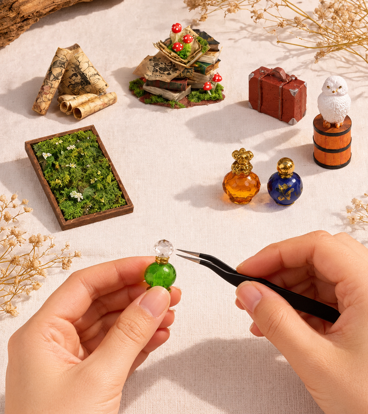 魔术师小屋 DIY 迷你娃娃屋套装 组装细节