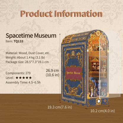 Spacetime Museum DIY Book Nook Kit (With Dust Cover)-Book Nook World