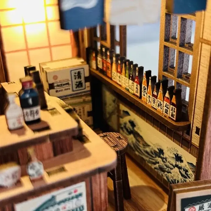 Classic Japanese Pub Liquor Shelf