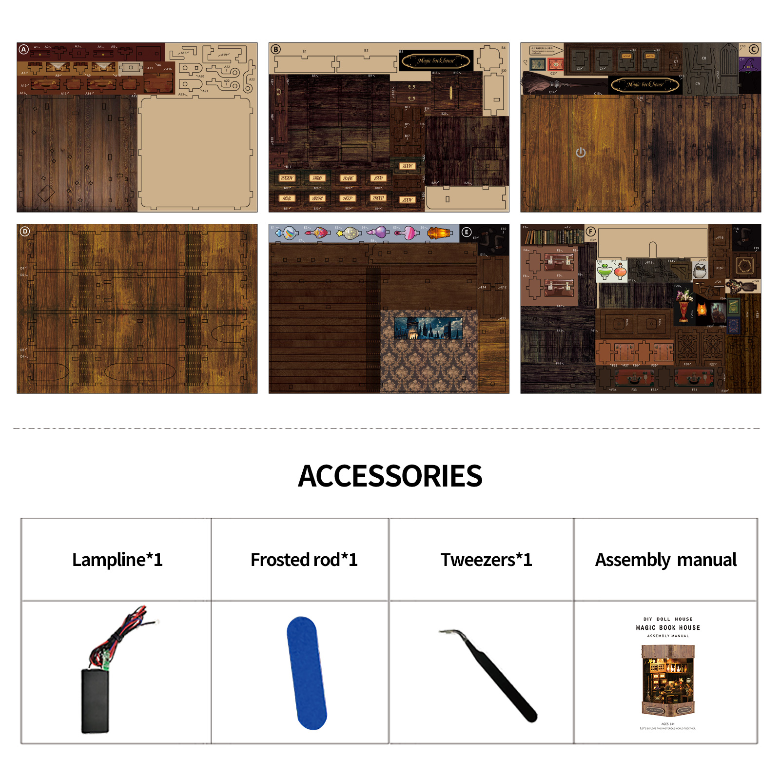 Magic Book House DIY Book Nook Kit & DIY Doll House Kit-Book Nook World