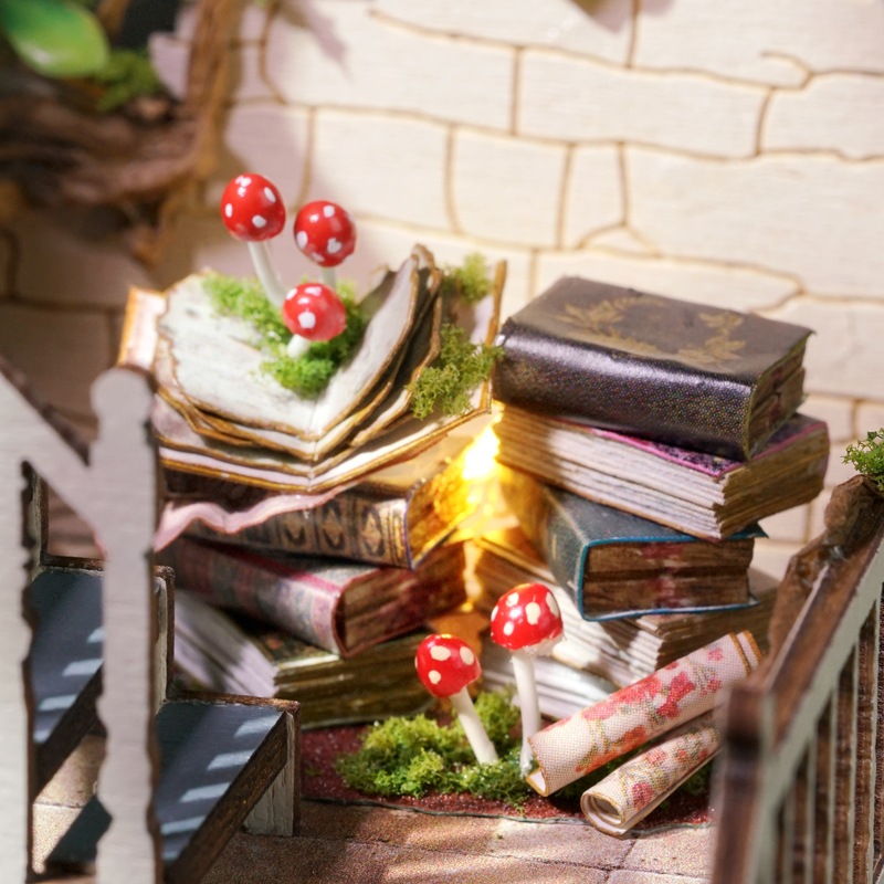 Magician's Hut DIY Miniature Dollhouse Kit-Book Nook World