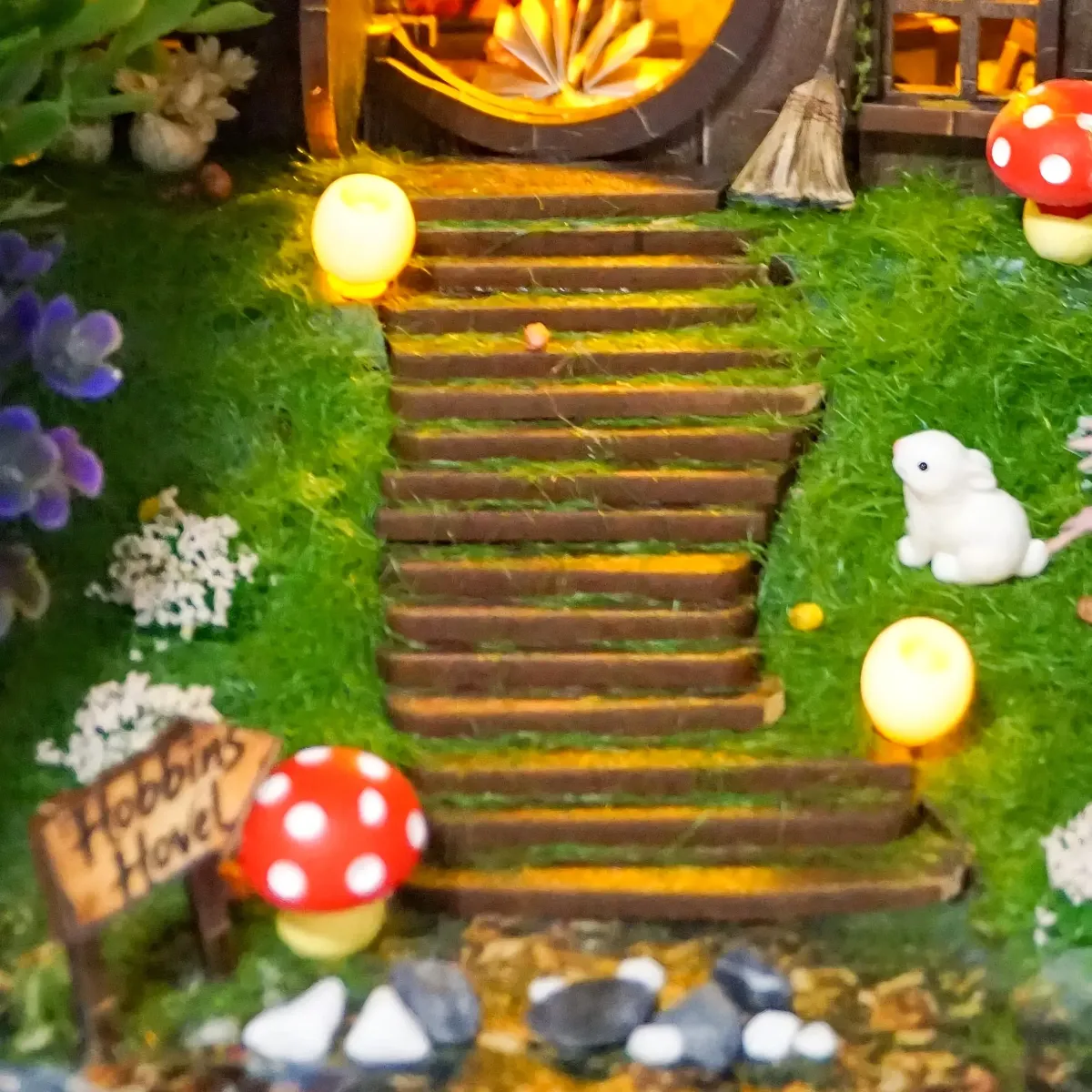 Multi-Layer Log Forest Entrance Stairs