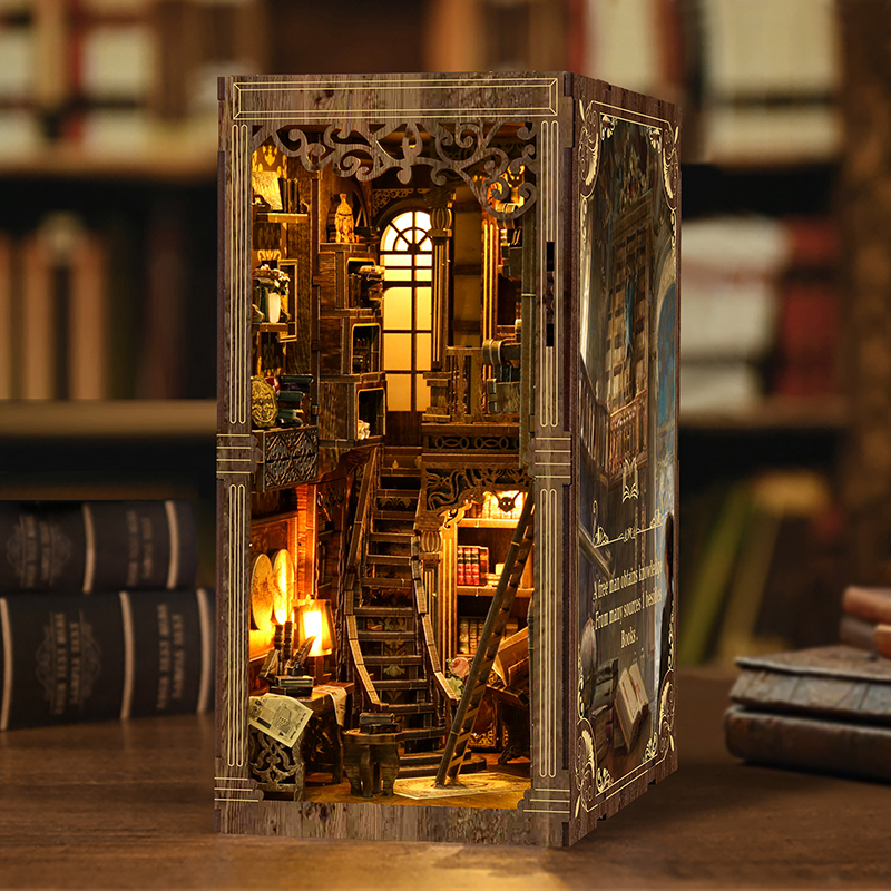 Ancient Book Collection Room DIY Book Nook Kit-Book Nook World