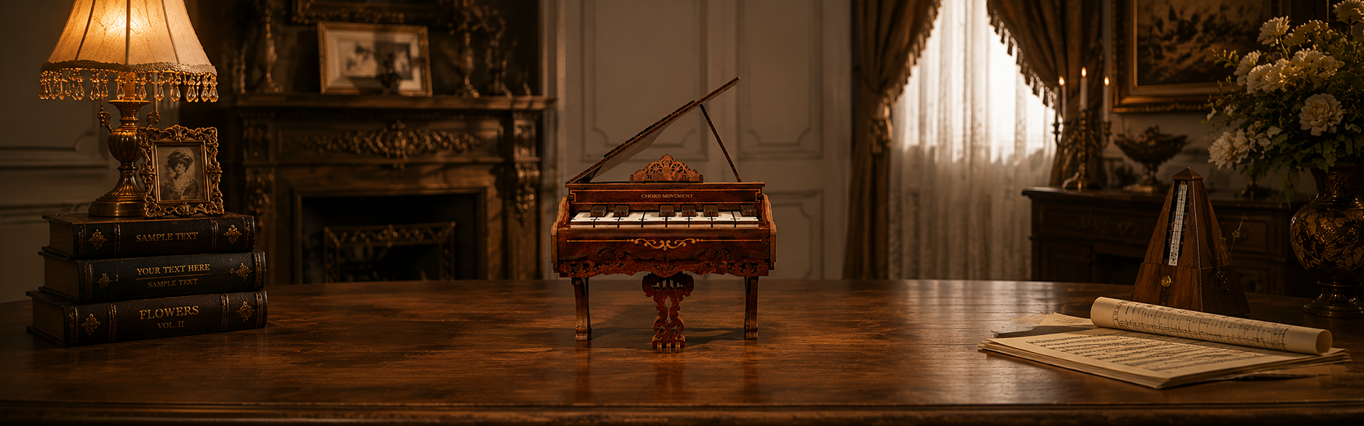 Melody of the Vintage Grand Piano