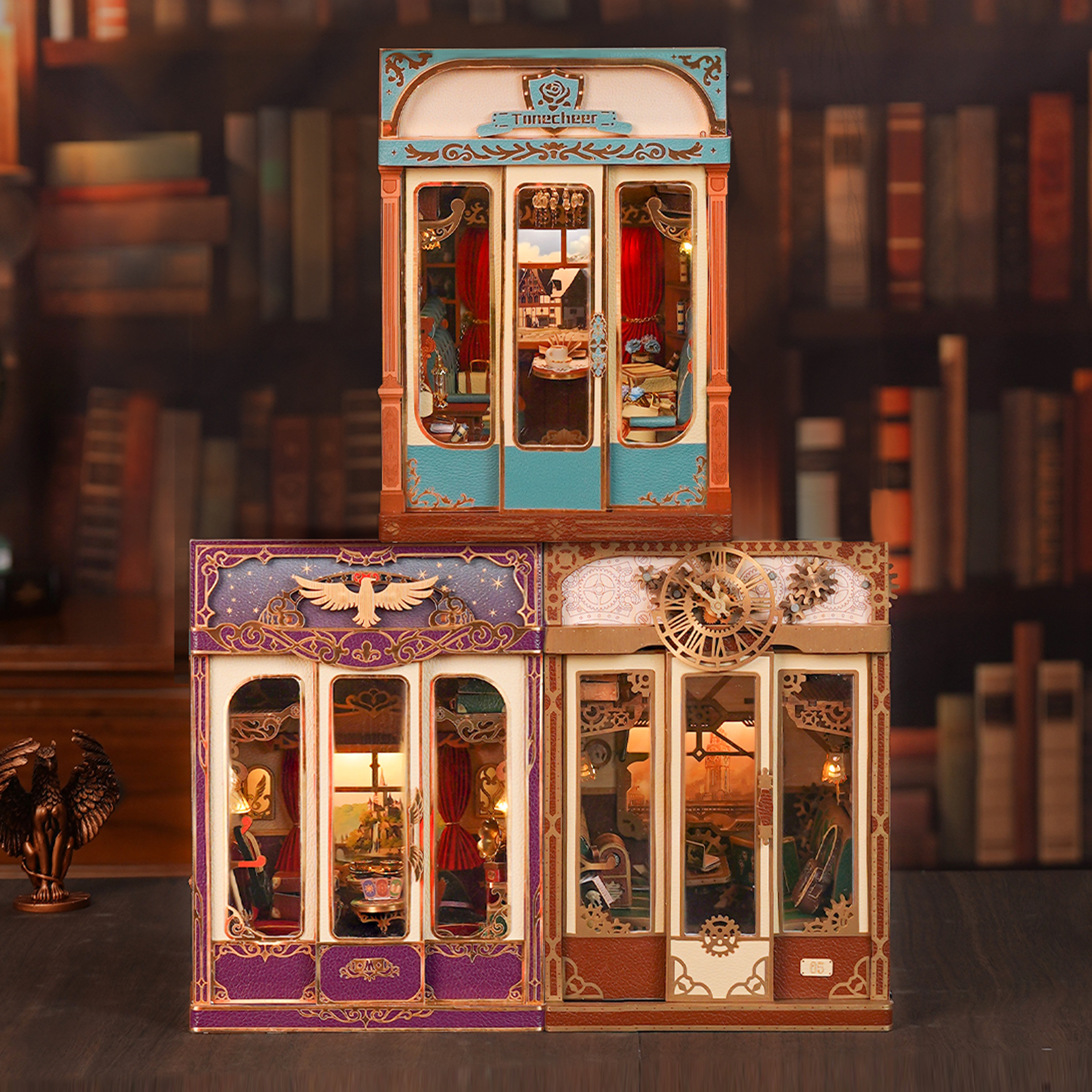 European Travels Motion Scene DIY Book Nook Kit-Book Nook World