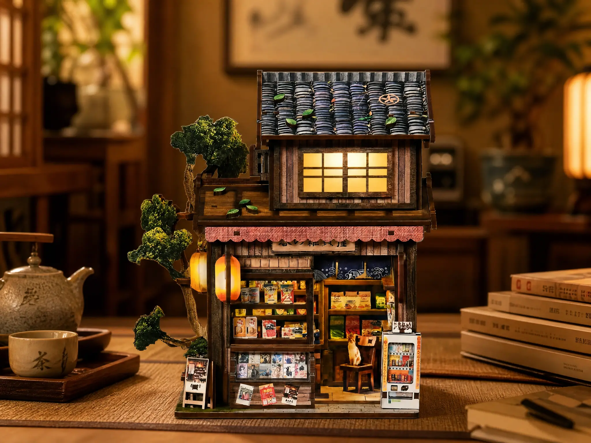 Kasuga Grocery Store DIY Mini Book Nook Kit