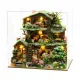 Zeit Baumhaus DIY Mini Haus Kit l DIY Miniatur Kit (Schneeszene Edition)
