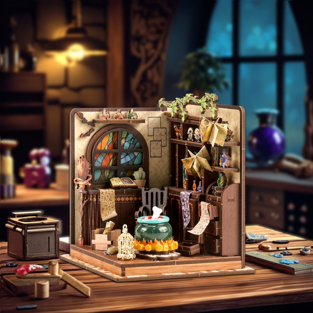 Magic Potion Workshop DIY Mini House Kit | DIY Miniature Kit-Book Nook World