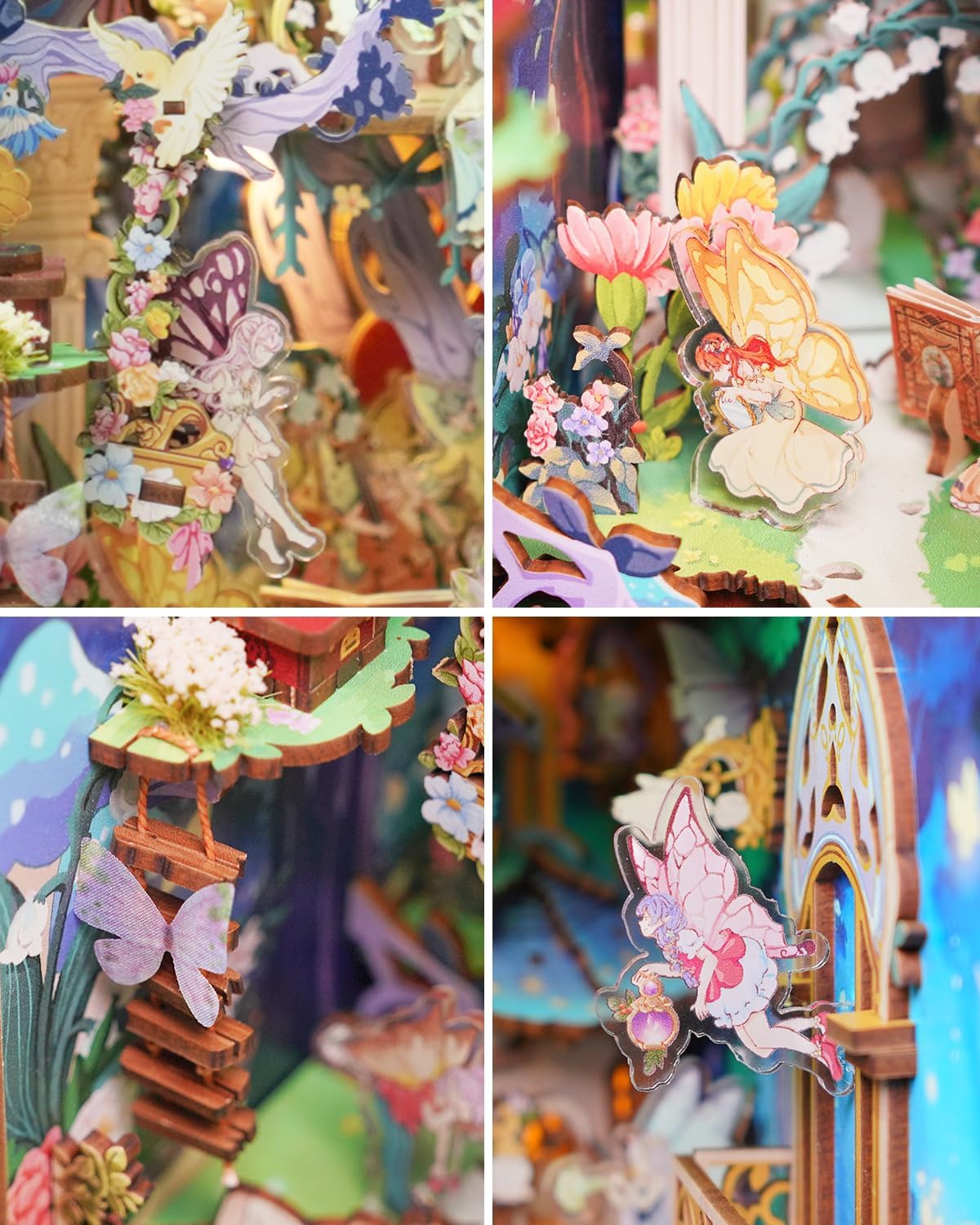 DIY Mini Book Nook Kit 'Dreamy Botanical Research House' – 3D Puzzle Als Bücherregal-Einsatz Für Erwachsene
