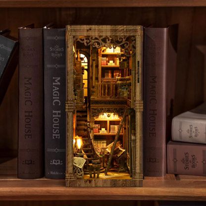 Ancient Book Collection Room DIY Book Nook Kit（Dust cover included）-Book Nook World