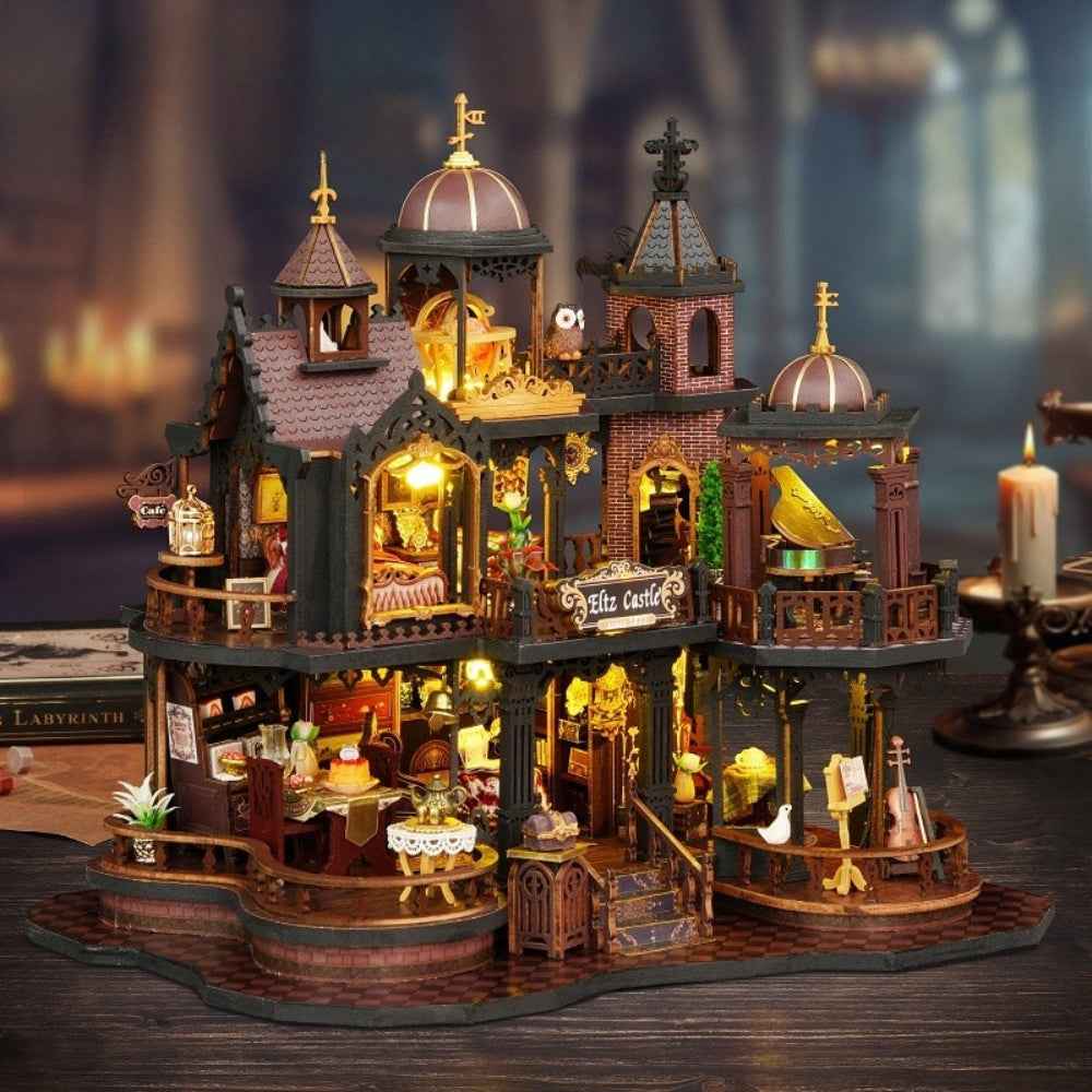 Edinburgh Castle DIY Mini House Kit l DIY Miniature Kit-Book Nook World