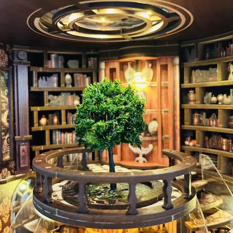Enchanted Library Balcony Scene