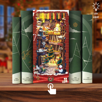 Merry Christmas DIY Book Nook Kit-Book Nook World