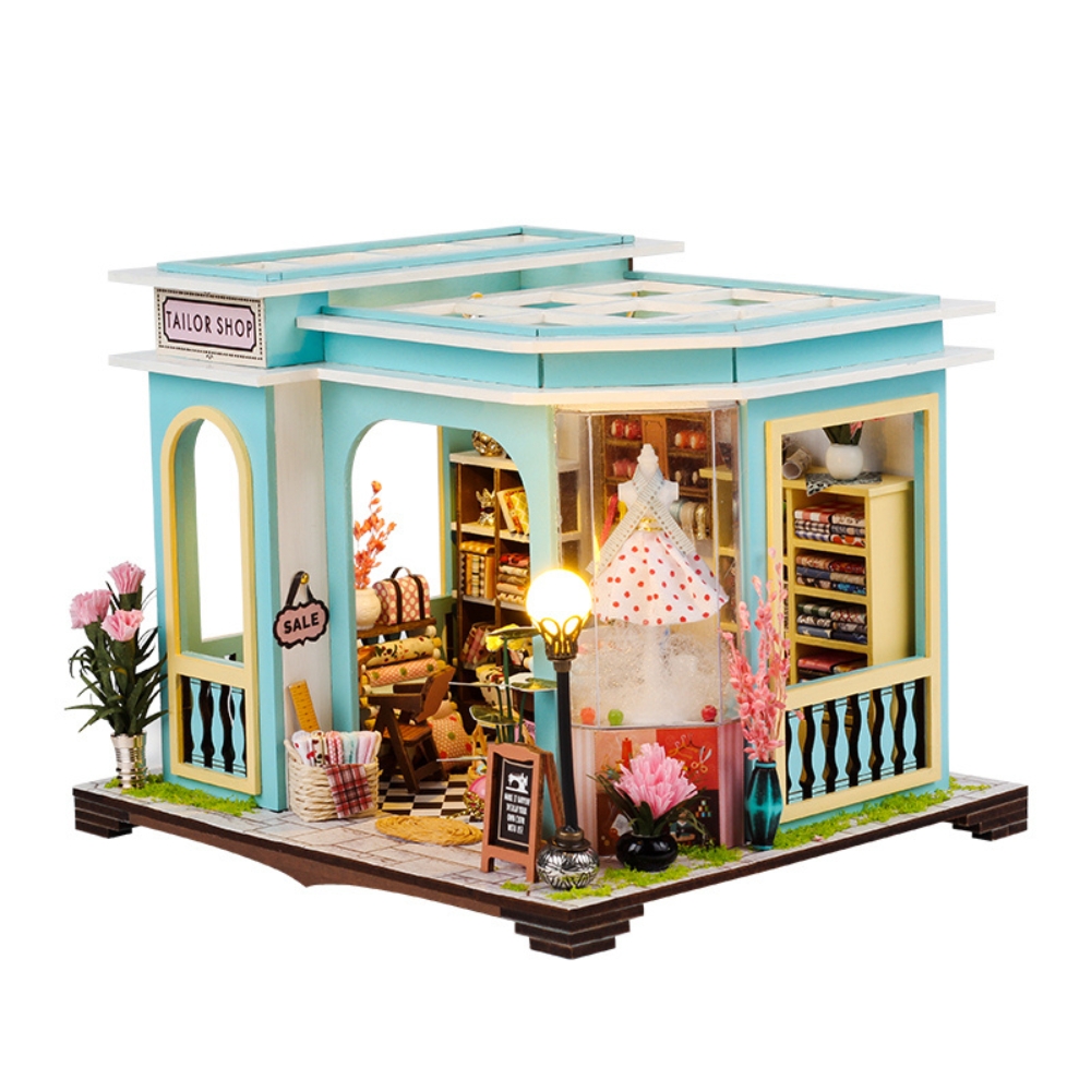 Tailor Shop Mini House Kit l DIY Miniature Kit-Book Nook World