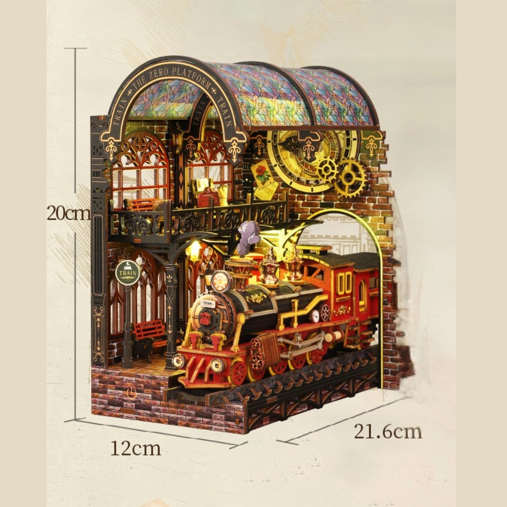 Zero Platform DIY Book Nook Kit | Miniature Kit-Book Nook World