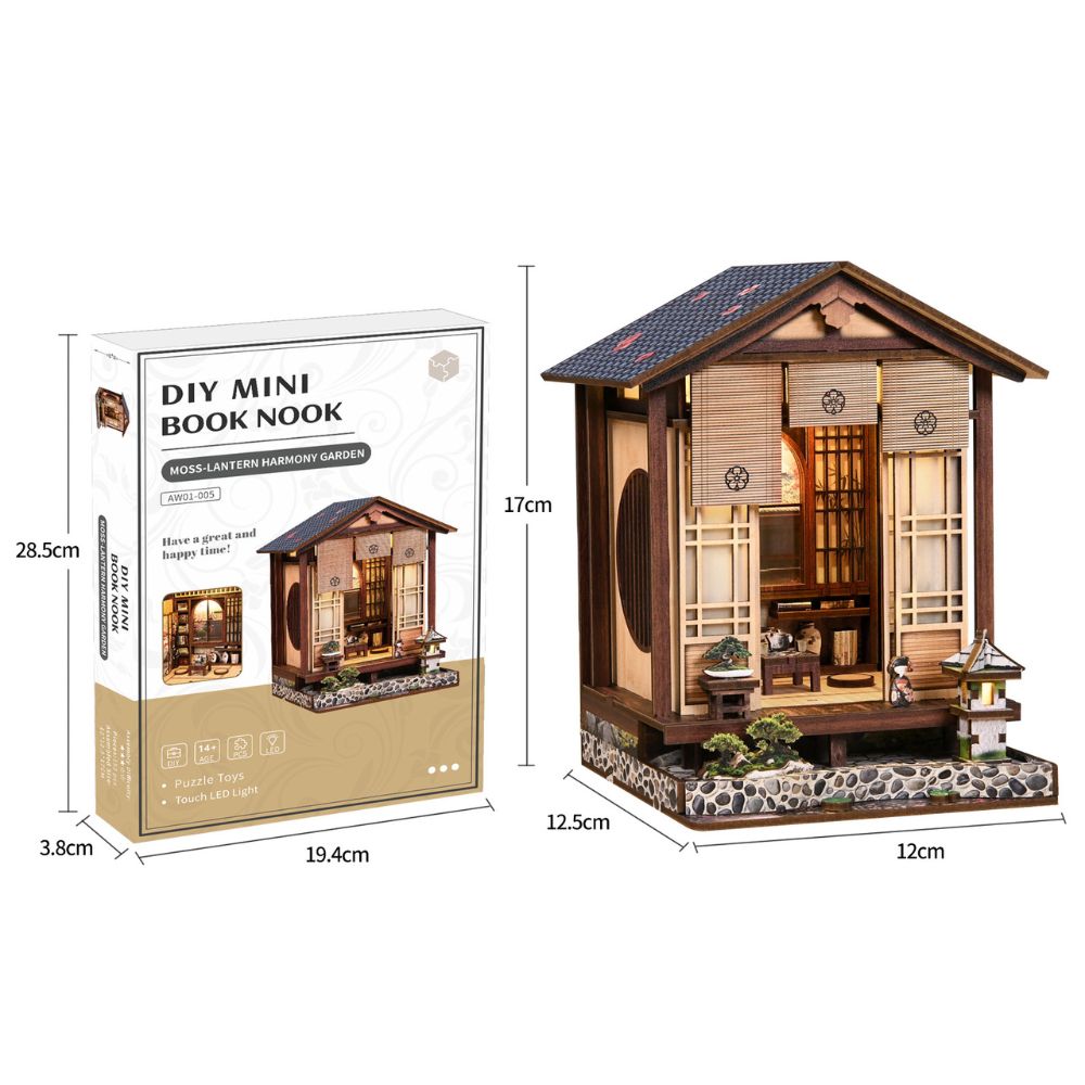 Moss-Lantern Harmony Garden DIY Book Nook Kit-Book Nook World