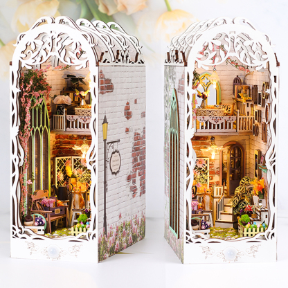 Flower House DIY Book Nook Kit-Book Nook World