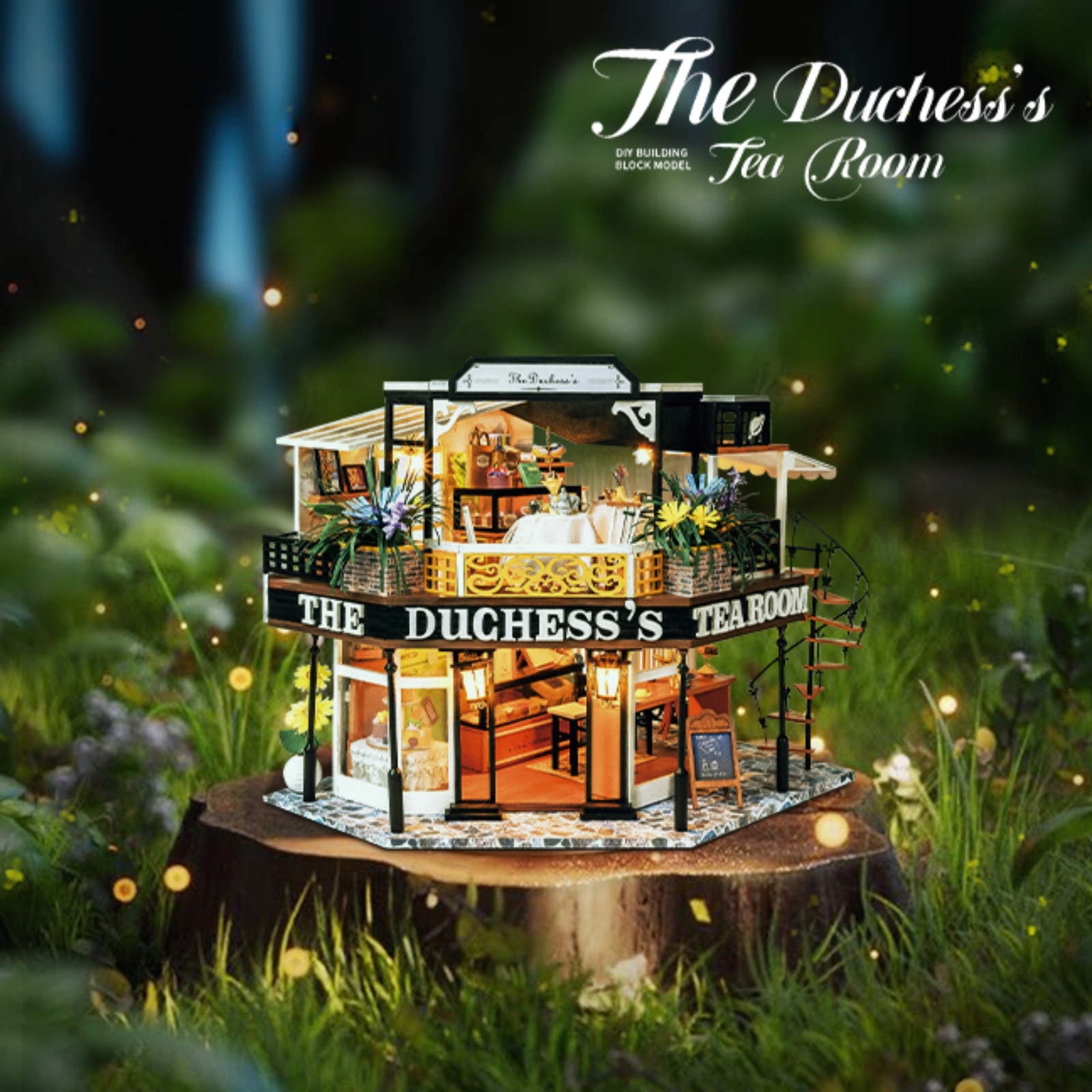 The Duchess's Tea Room DIY Miniature Kit-Book Nook World