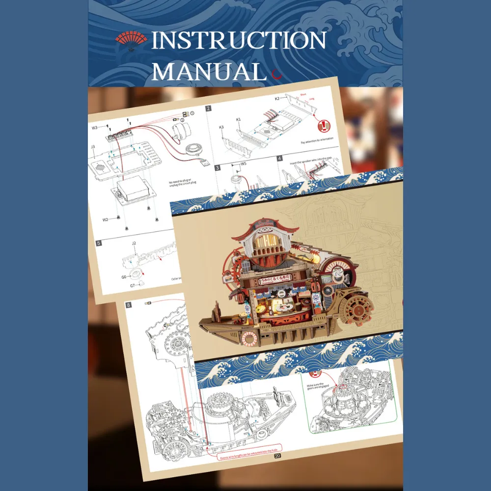 Nautical Sushi 3D Transmission Model Kit