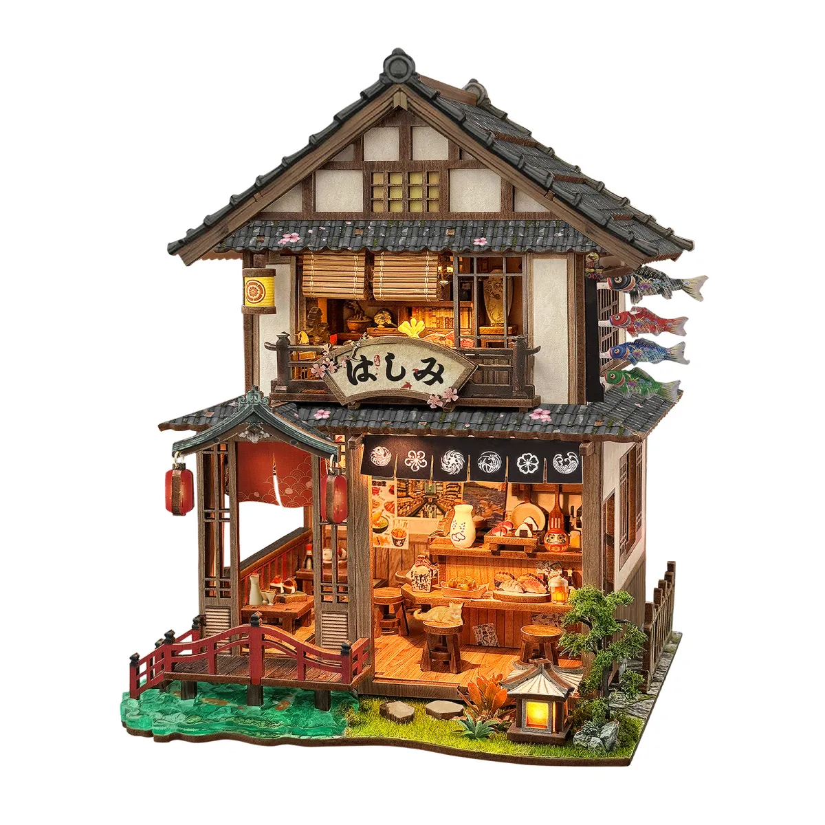 Bridgeside Machiya DIY Japanese Miniature House Kit build details