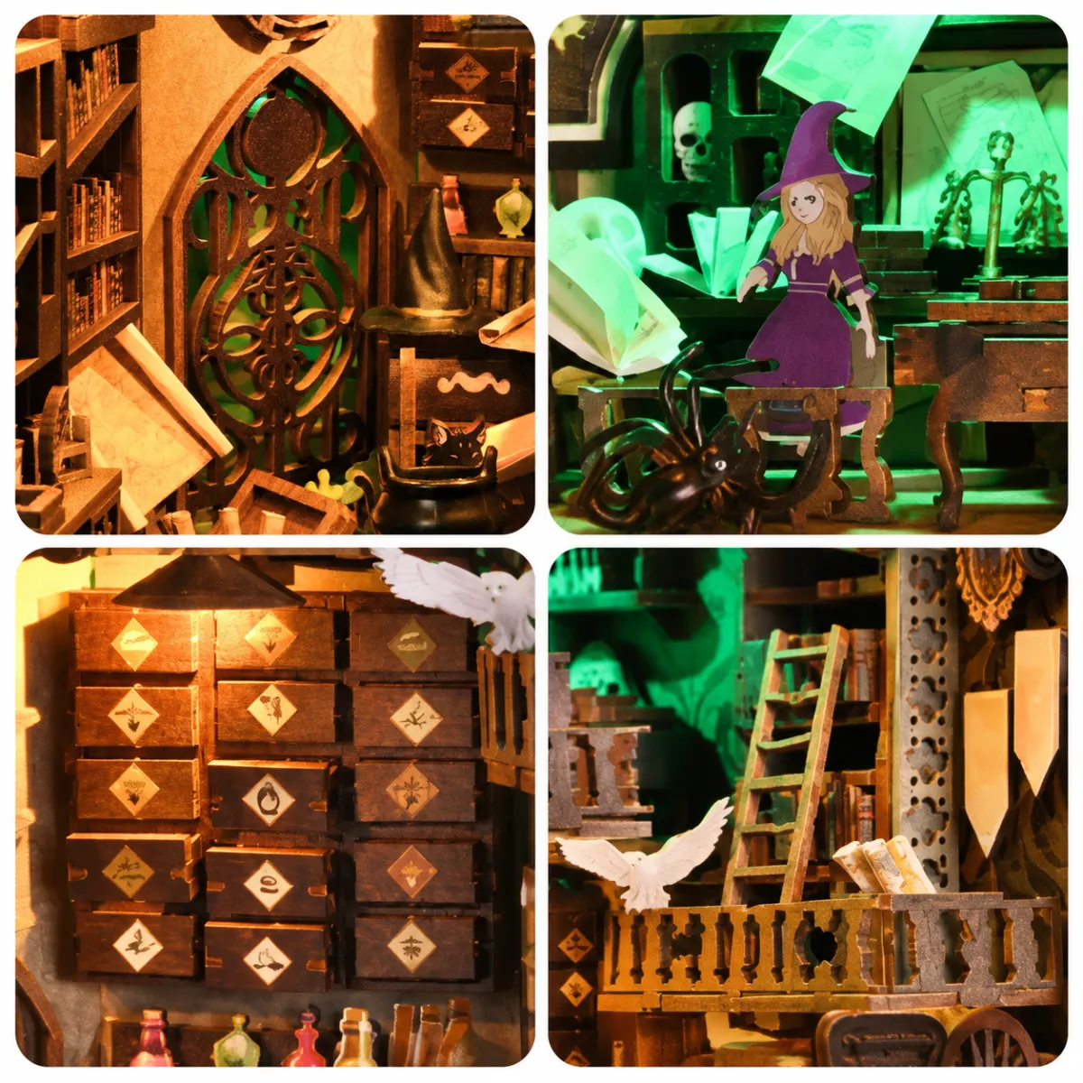 Détails de l'atelier de la riche sorcière