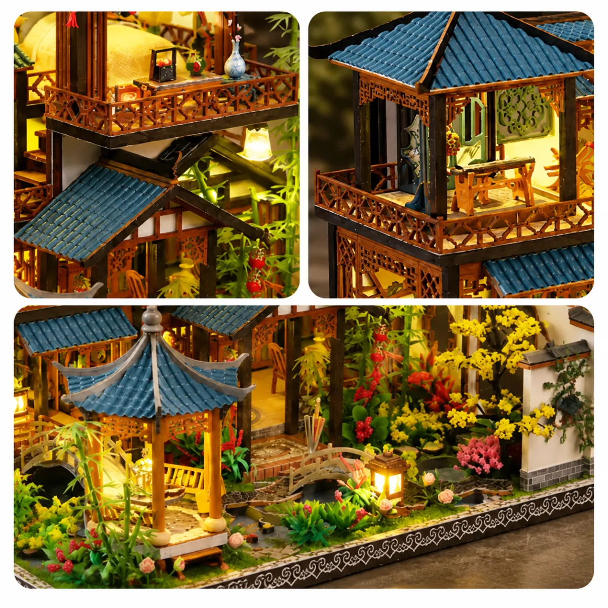 Aménagement en plusieurs niveaux du pavillon et du jardin