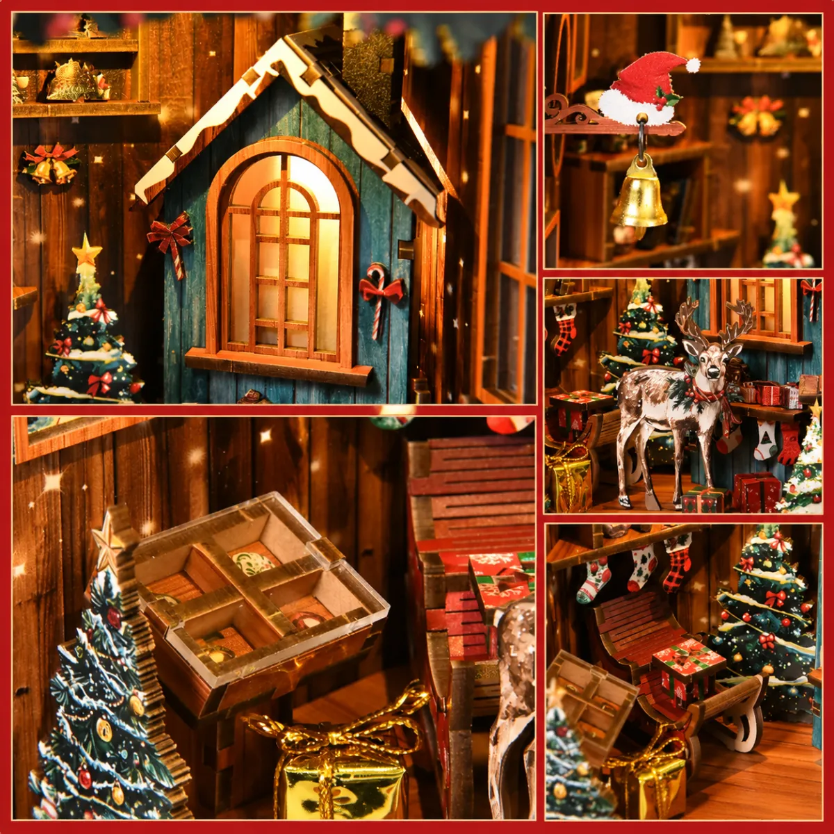 Festive Christmas Miniature Scene