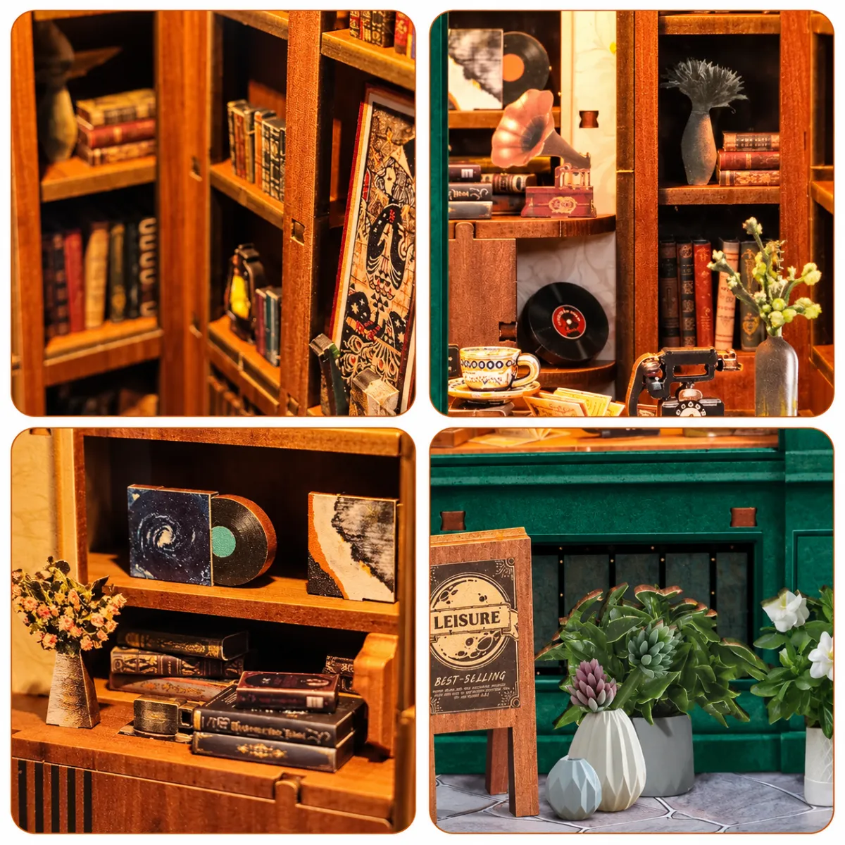 Charmante details van een vintage winkel