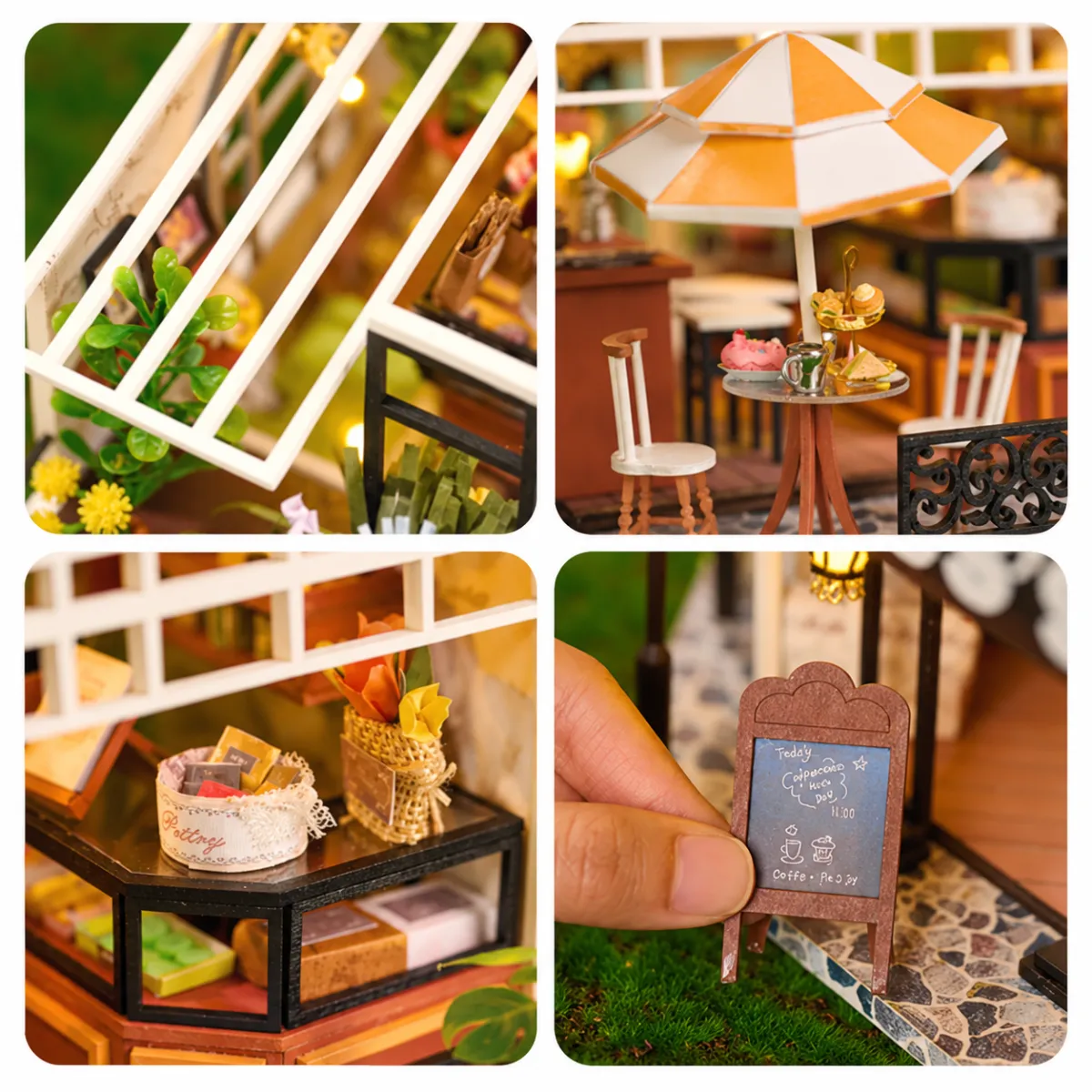 Charmant café en tuindetails