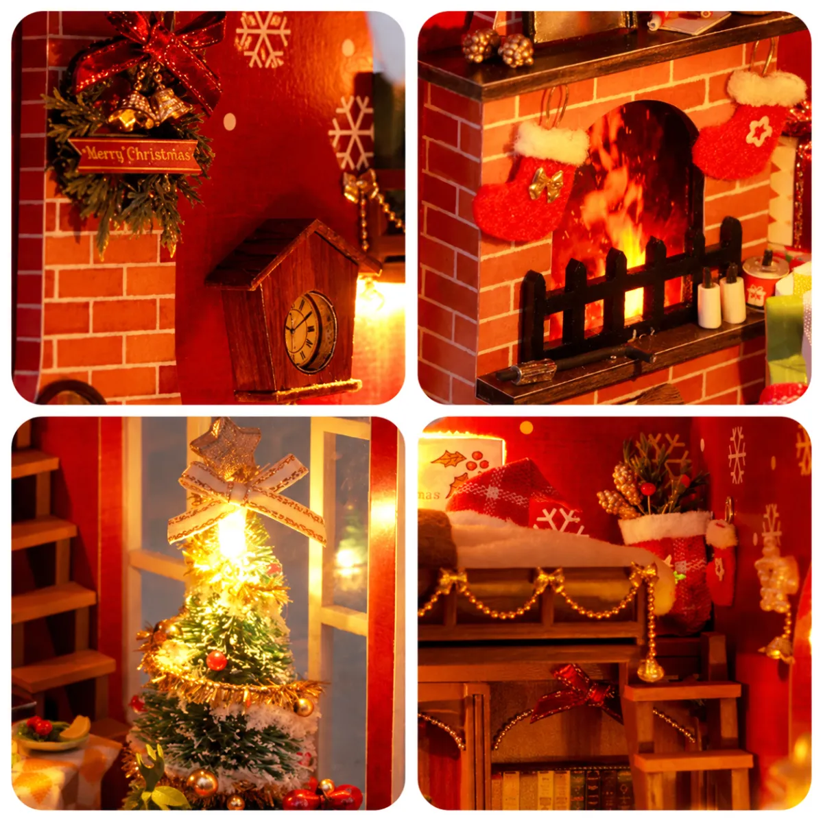 Feestelijke kersthuisdetails