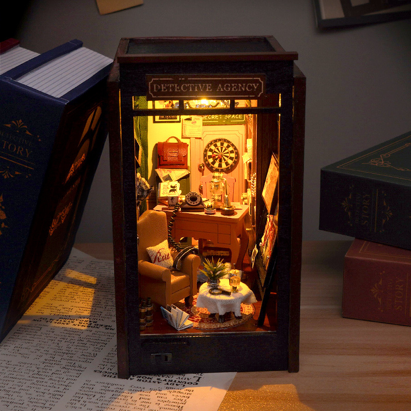 Detective Agency DIY Book Nook Kit-Book Nook World