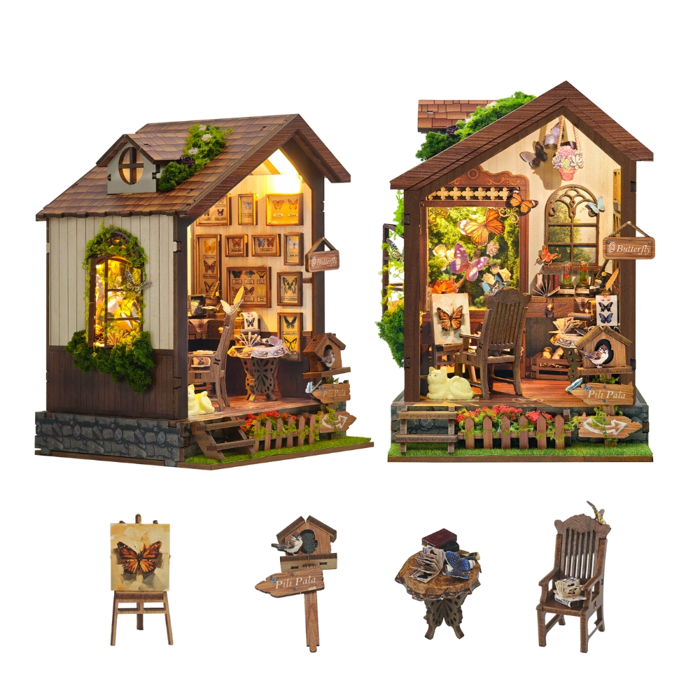 Butterfly House DIY Book Nook Kit-Book Nook World