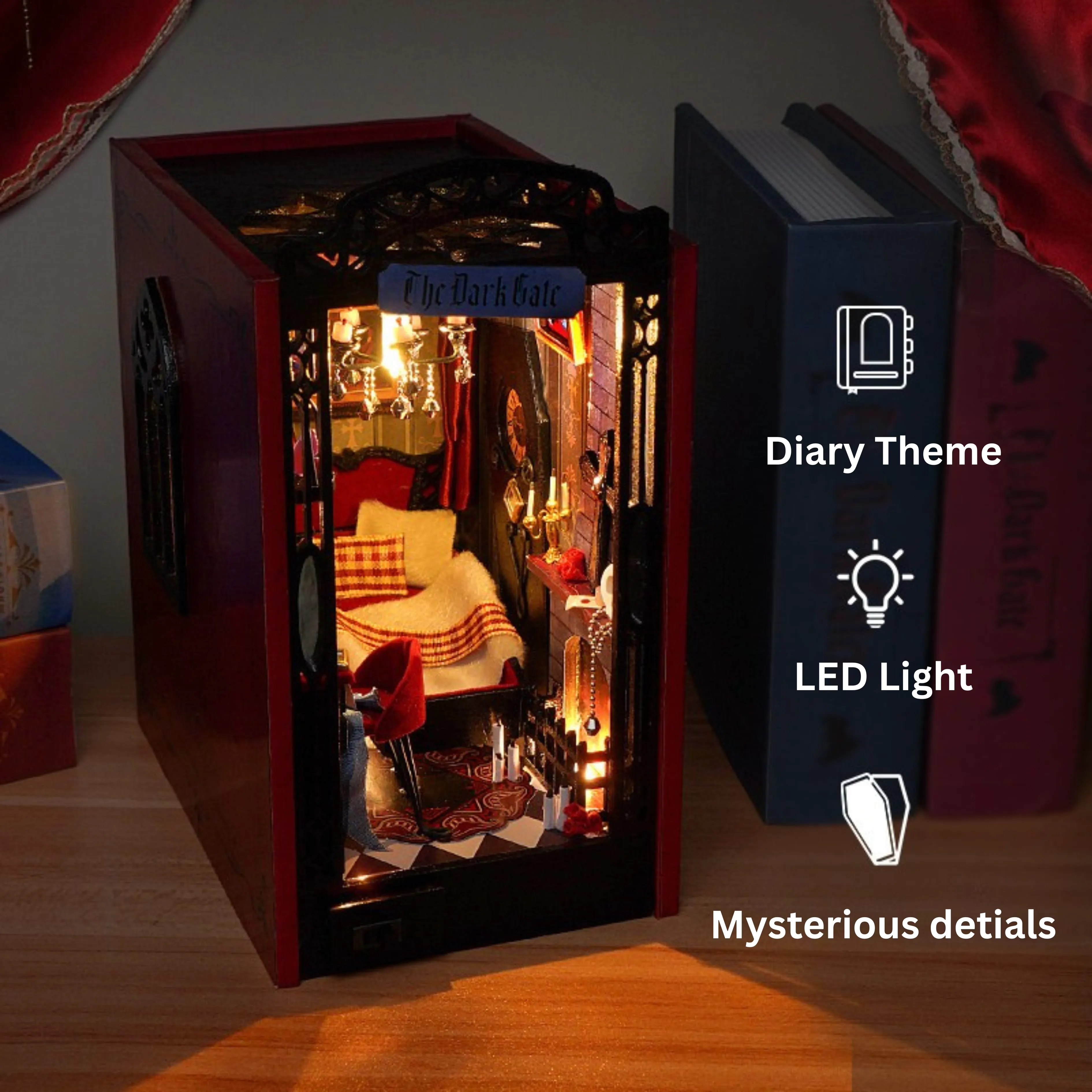 The Dark Gate DIY Book Nook Kit-Book Nook World