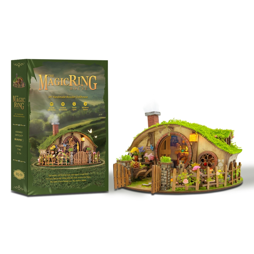 The Magic Ring Mini House Kit l DIY Miniature Kit-Book Nook World