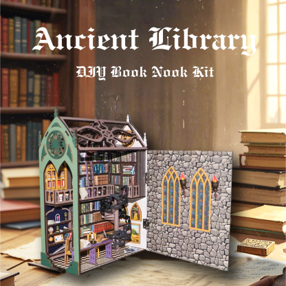 Ancient Library DIY Book Nook Kit-Book Nook World