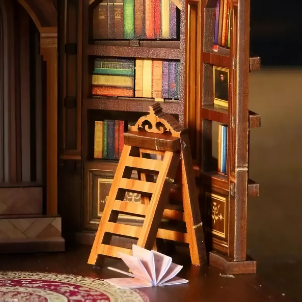 Mini Folding Library Step Ladder