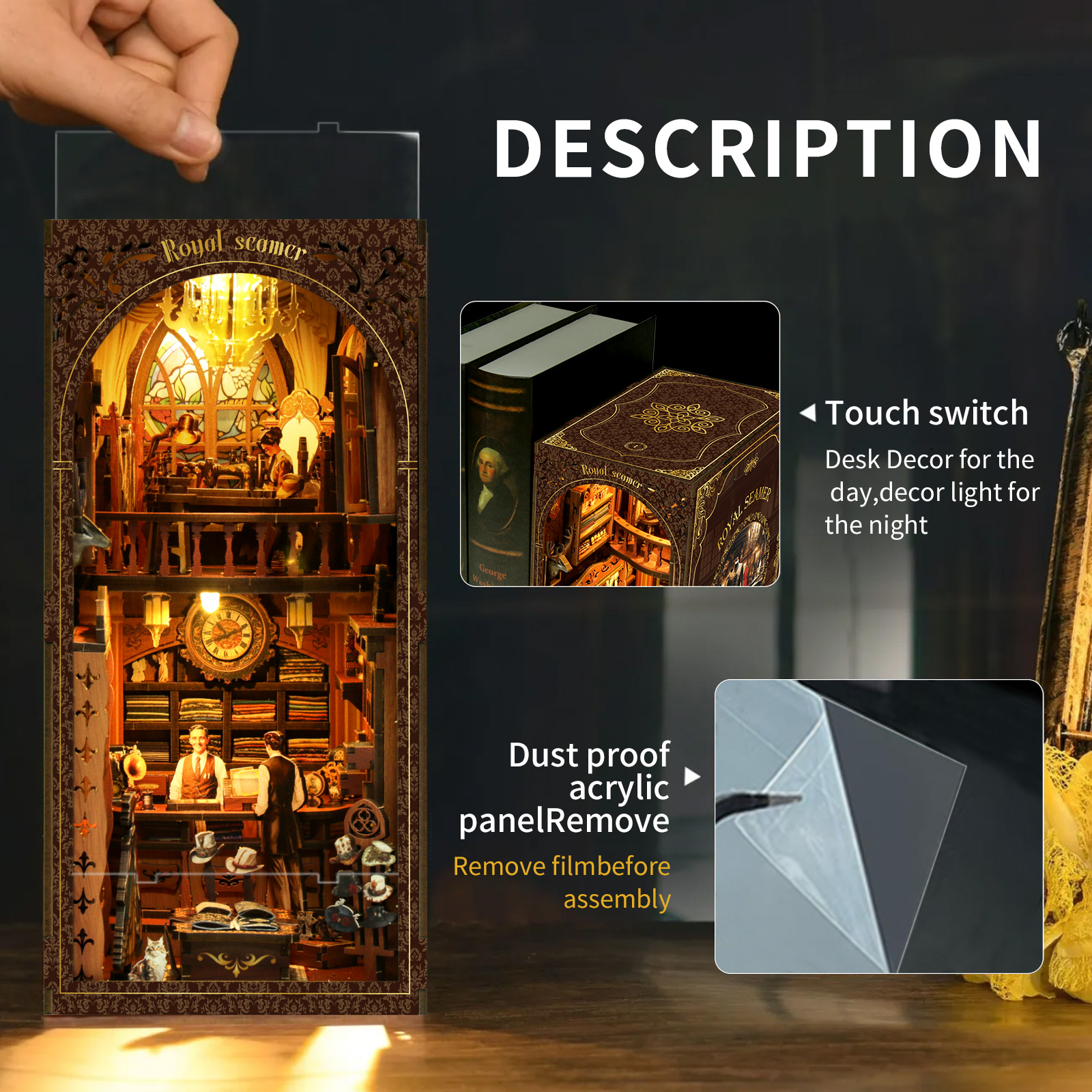 Royal Seamer DIY Book Nook Kit-Book Nook World