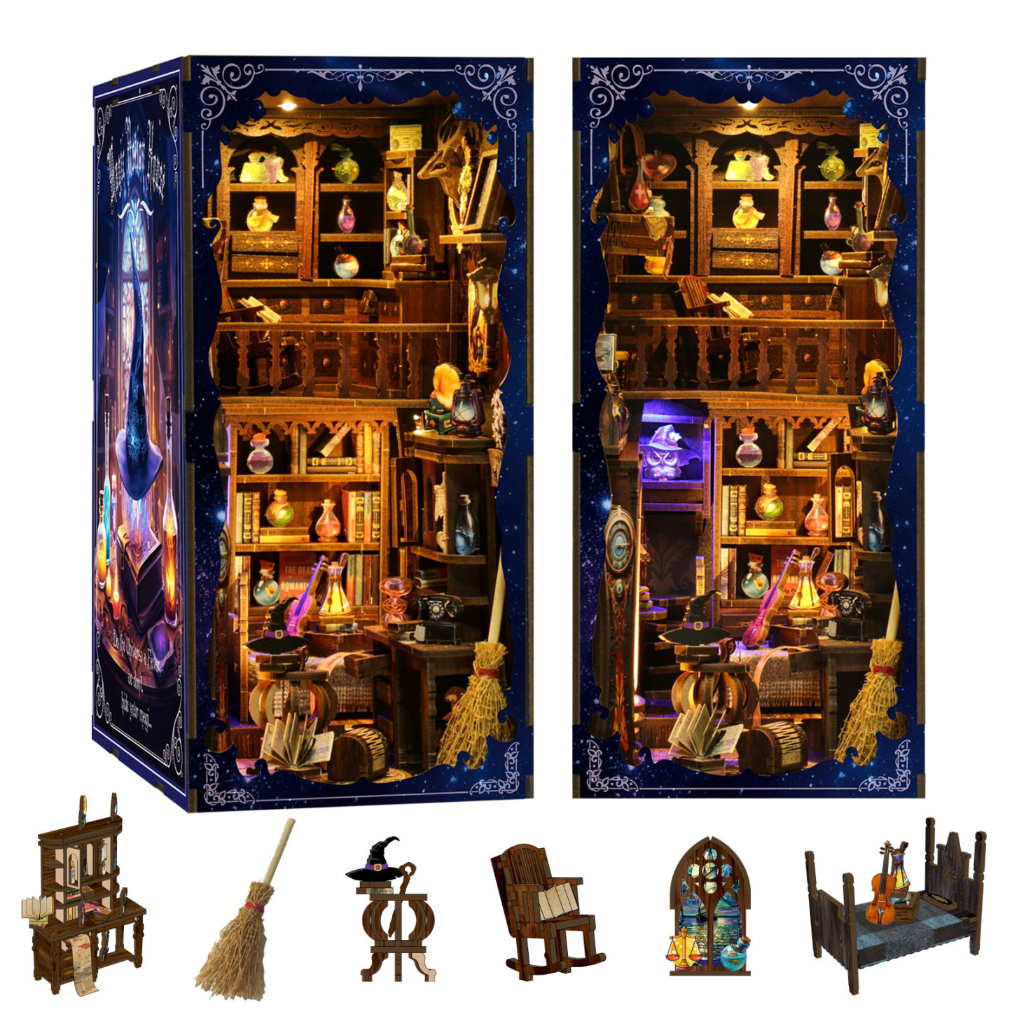 Magic Series: Magic Potion House DIY Book Nook Kit-Book Nook World