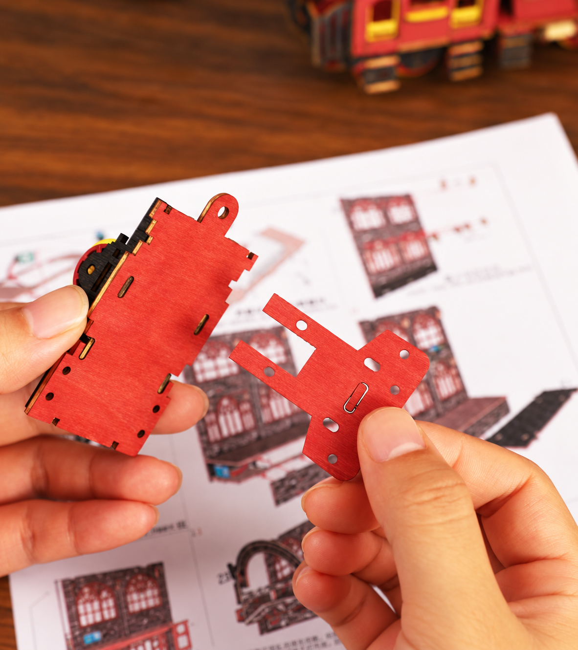 Baudetail von Zero Platform DIY Buchnischen-Kit