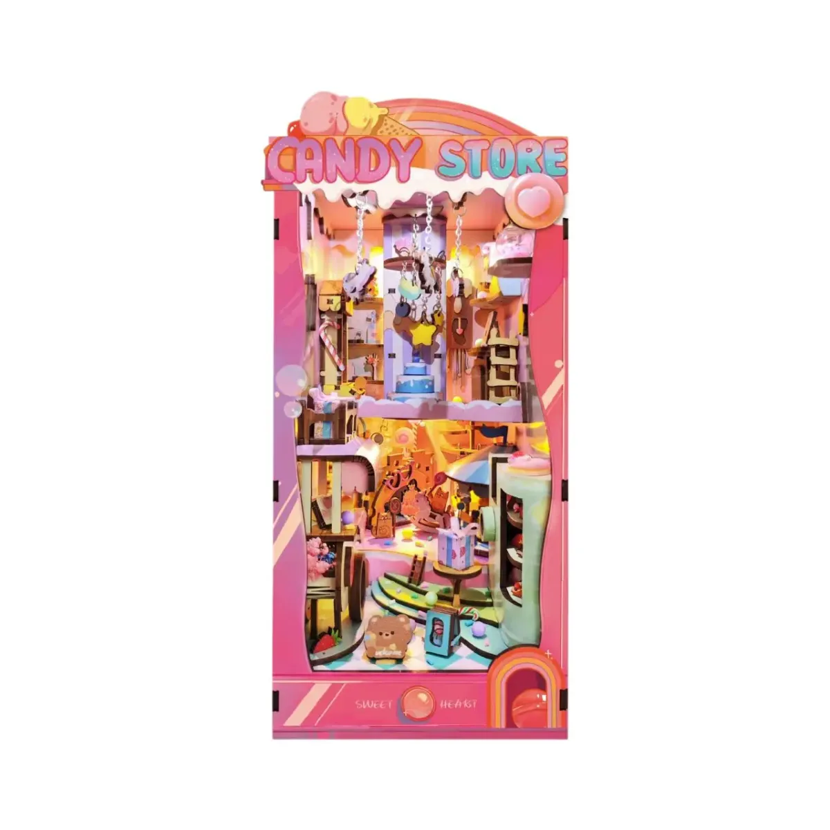 Candy Store DIY Book Nook Kit build details