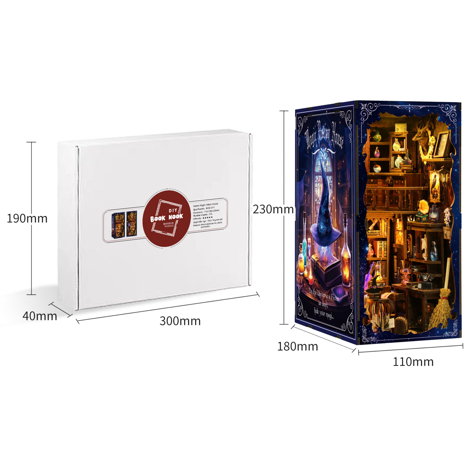 Magic Series: Magic Potion House DIY Book Nook Kit-Book Nook World