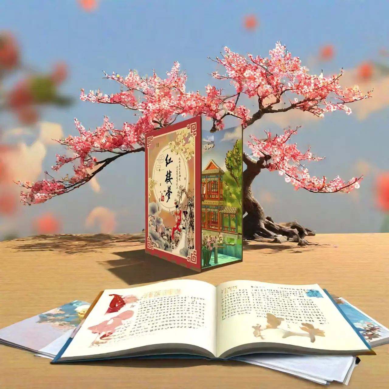 Dream of Red Mansions DIY Book Nook Kit