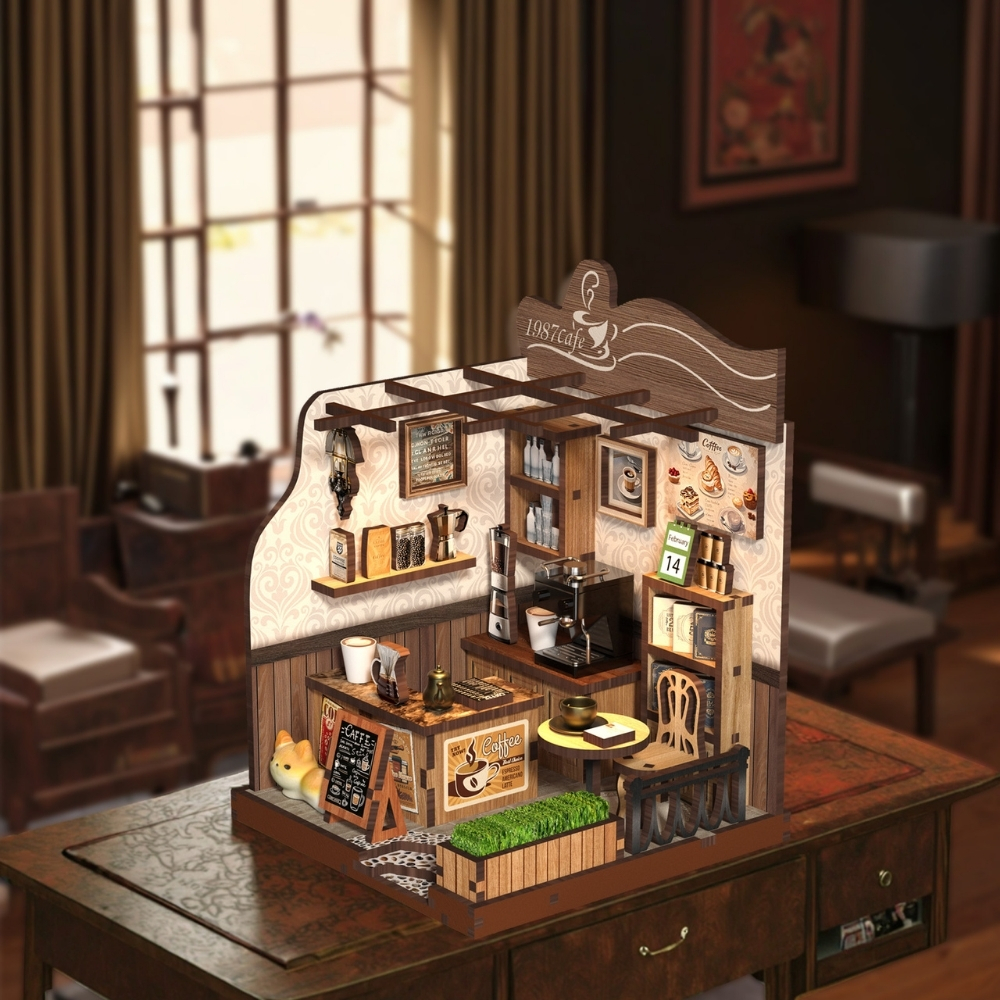 1987 Country Café DIY Mini House Kit | DIY Miniature Kit-Book Nook World