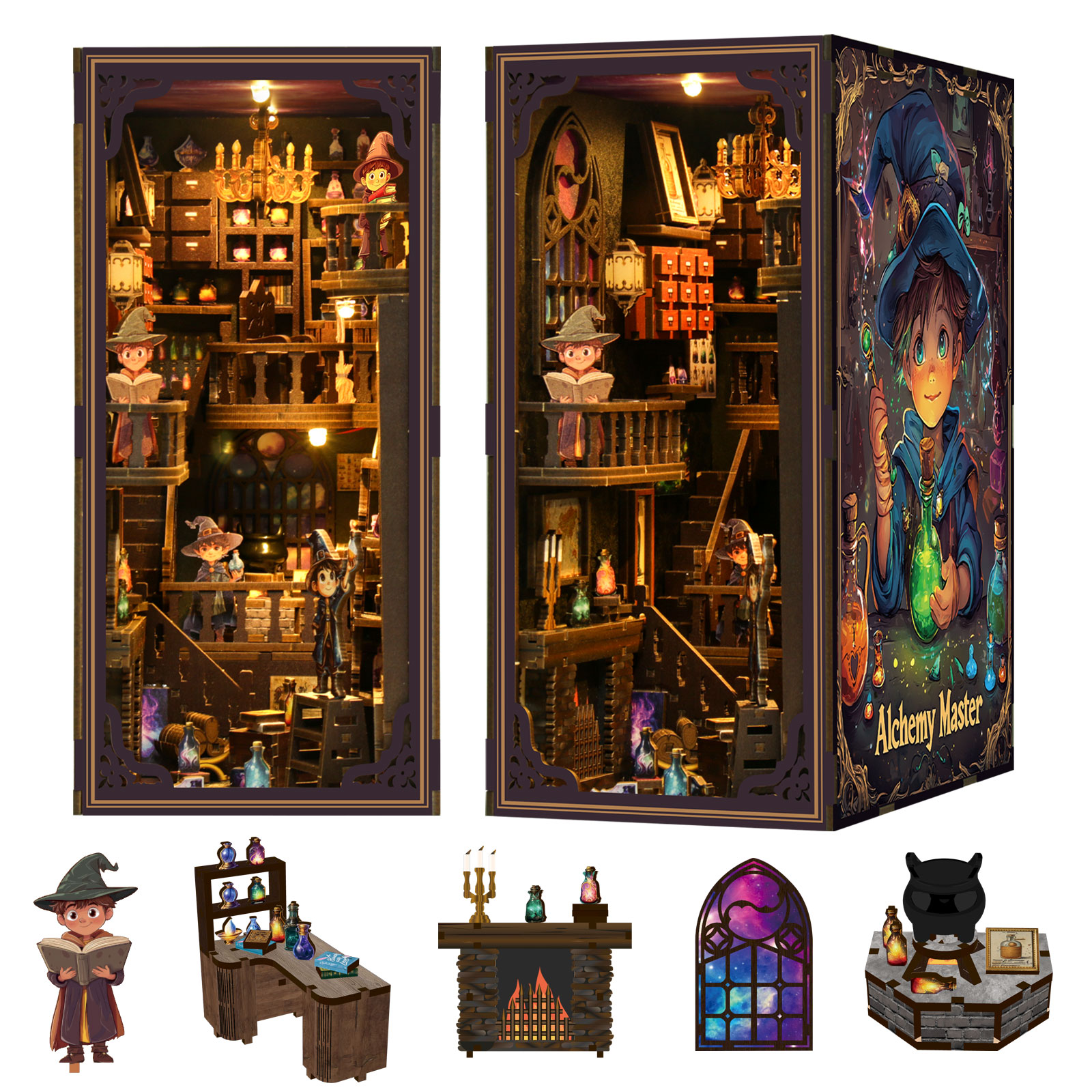 Magic Series: Alchemy Master DIY Book Nook Kit-Book Nook World