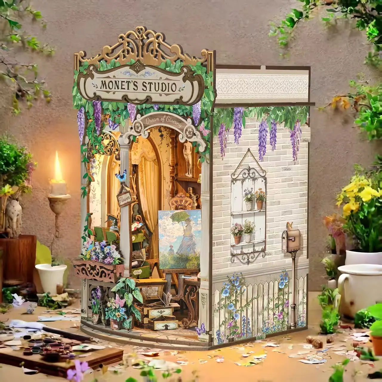 Monet's Impression DIY Book Nook Kit